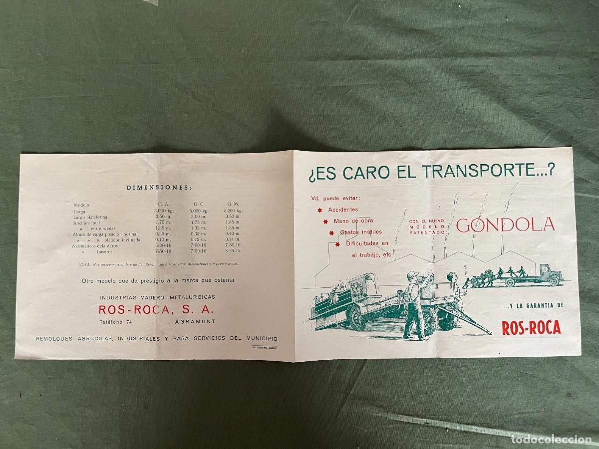Cat&aacute;logos publicitarios: ROS - ROCA SA , Agramunt (L&eacute;rida) ANUNCIO GONDOLAS