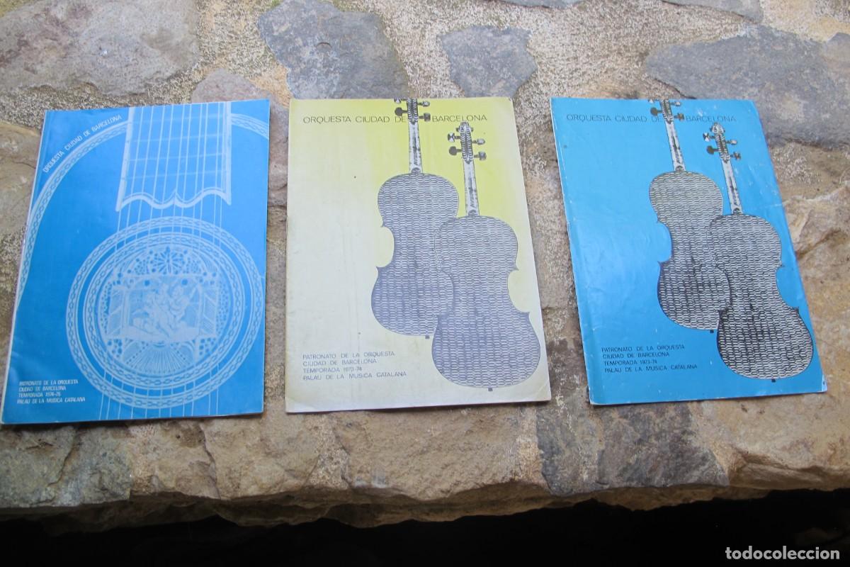 Cat&aacute;logos publicitarios: ORQUESTA CIUDAD DE BARCELONA. TEMPORADA 1973 - 74 2 TEMPORADA 1074 - 75. PATRONATO DE . CATALOGO