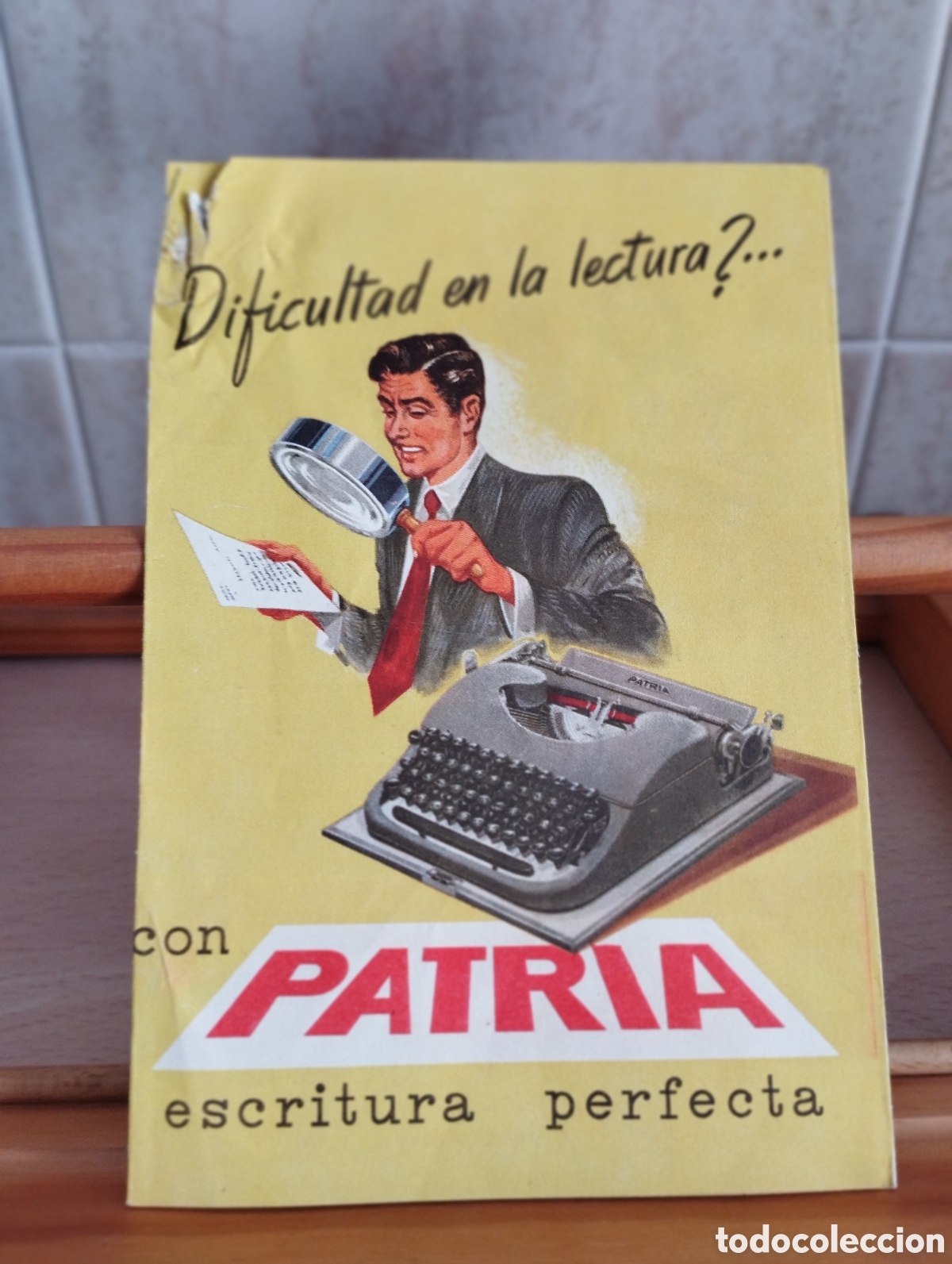 Cat&aacute;logos publicitarios: CATALOGO MAQUINA ESCRIBIR PATRIA - ALMER&Iacute;A ESTAB.LOPEZ