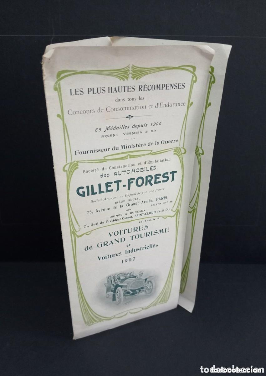 Advertising Catalogs: CATALOGUE. SOCIET&Eacute; GILLET-FOREST - VOITURES DE GRAN TOURISME ET VOITURES INDUSTRIELLES 1907, PARIS