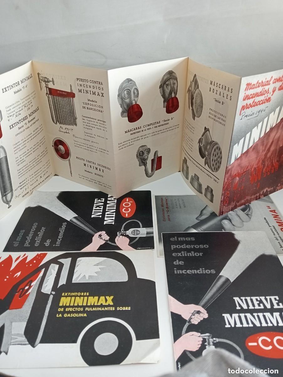 Advertising Catalogs: CONJUNTO PUBLICIDAD EXTINTORES MINIMAX &ndash; MATERIAL CONTRA INCENDIOS Y DE PROTECCI&Oacute;N