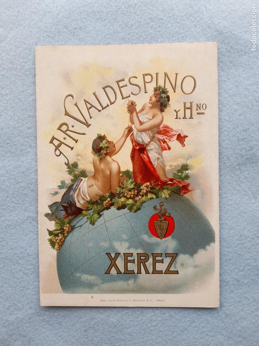 Advertising Catalogs: A. R. Valdespino y Hno. Xerez. Folleto publicitario antiguo. Vinos y Licores.