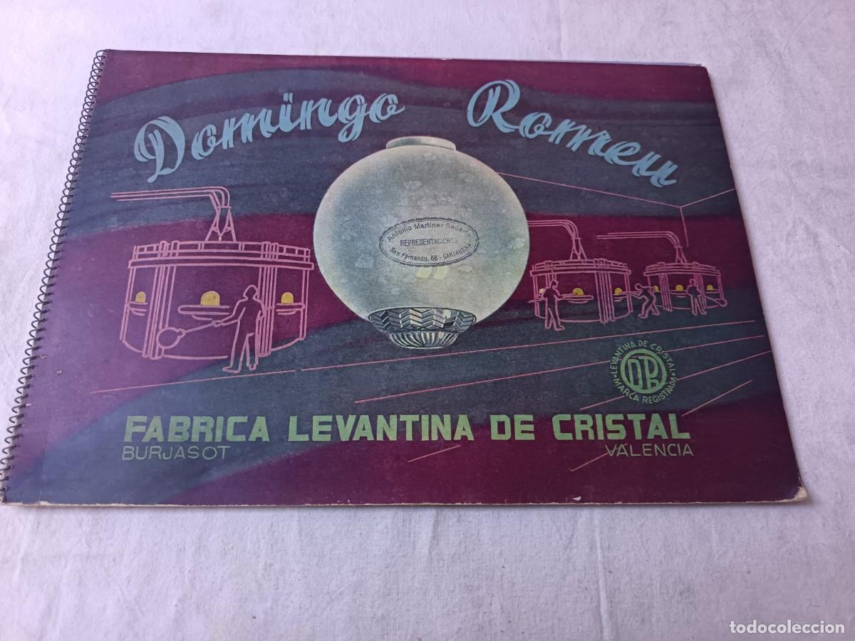 Cat&aacute;logos publicit&aacute;rios: Cat&aacute;logo de Tulipas, F&aacute;brica Levantina de Cristal, Domingo Romeu, Burjasot Valencia, 1953