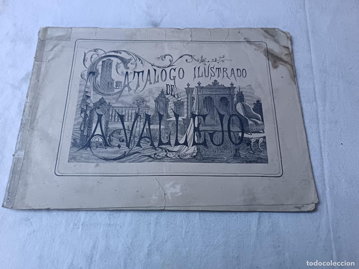 Cat&aacute;logos publicit&aacute;rios: 1882, Cat&aacute;logo de Muebles, A. Vallejo, ilustrado con grabados, Madrid, precios
