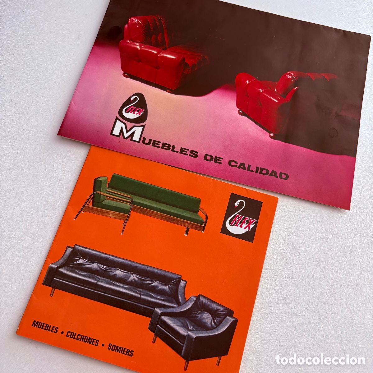 Cat&aacute;logos publicitarios: lote catalogo muebles de calidad - colchones flex de 1972