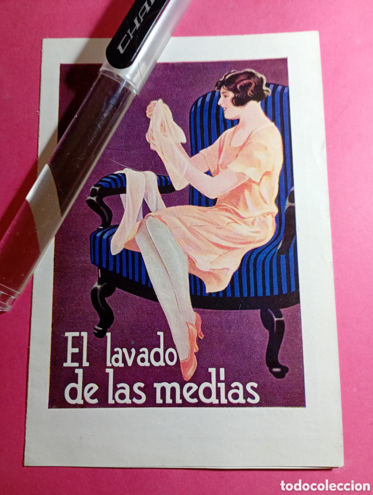 Cat&aacute;logos publicitarios: PERSIL DE HENKEL ANTIGUO FOLLETITO ''EL LAVADO DE LAS MEDIAS'' d&iacute;ptico en color