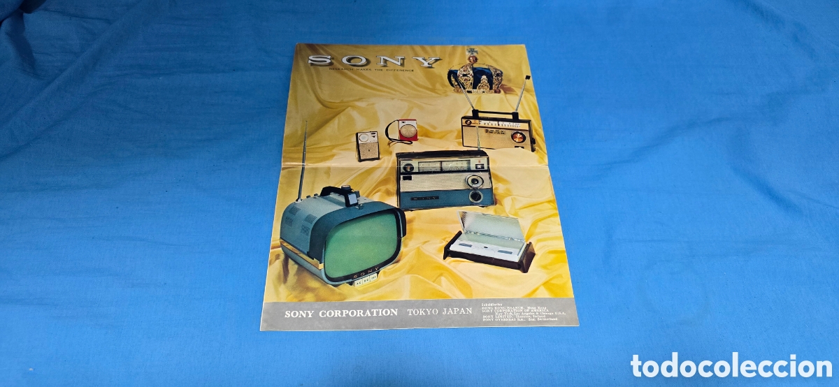 Cat&aacute;logos publicitarios: ANTIGUO FOLLETO CATALOGO SONY