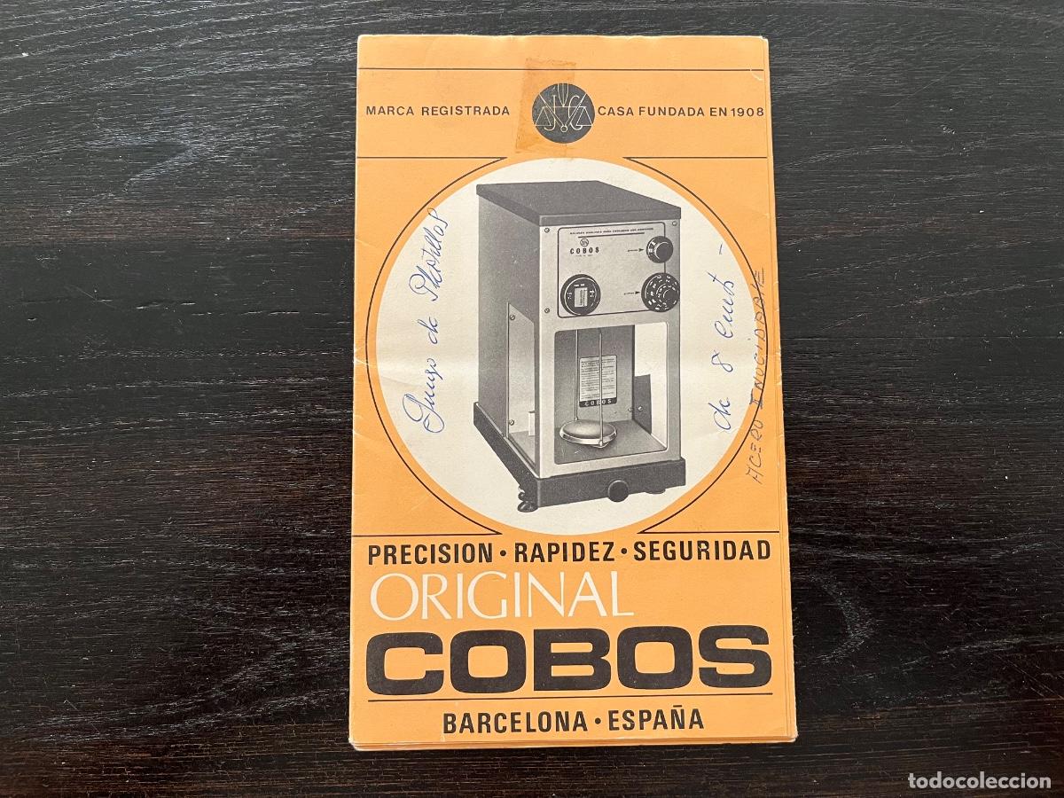 Cat&aacute;logos publicitarios: BALANZA DE PRECISI&Oacute;N COBOS CAT&Aacute;LOGO - Foto 1