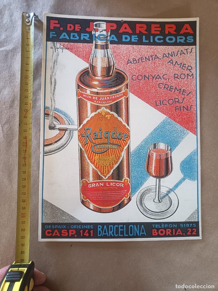 Cat&aacute;logos publicit&aacute;rios: ANTIGUA PUBLICIDAD F.DE J PARERA,( FABRICA DE LICOR)