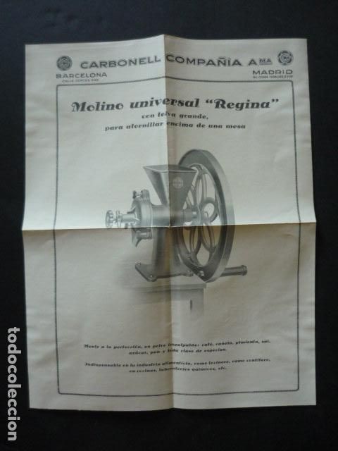 Cat&aacute;logos publicitarios: CARBONELL COMPA&Ntilde;IA AMA MADRID BARCELONA MOLINO REGINA CATALOGO PUBLICITARIO A&Ntilde;OS 30
