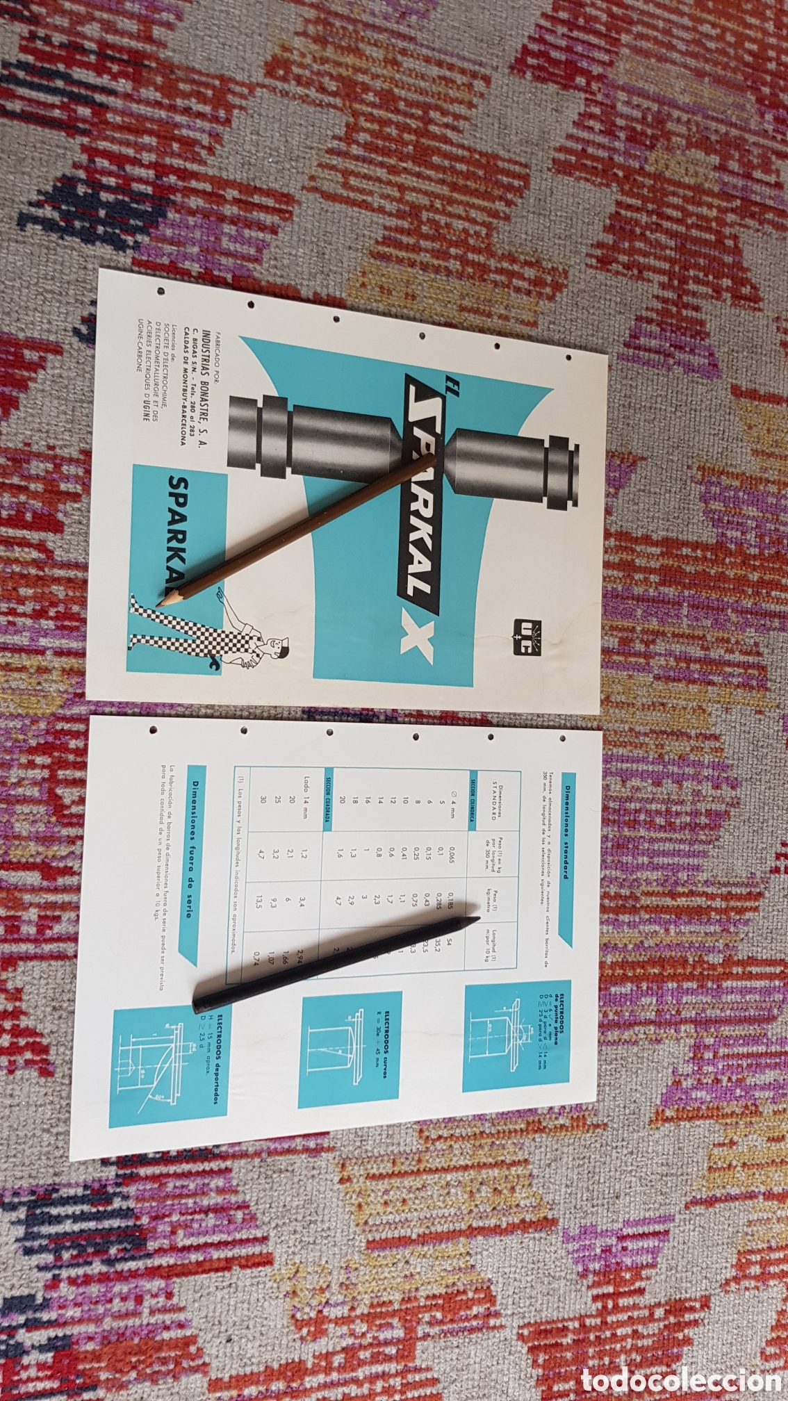 Cat&aacute;logos publicitarios: Folleto electrodos El Sparkal X
