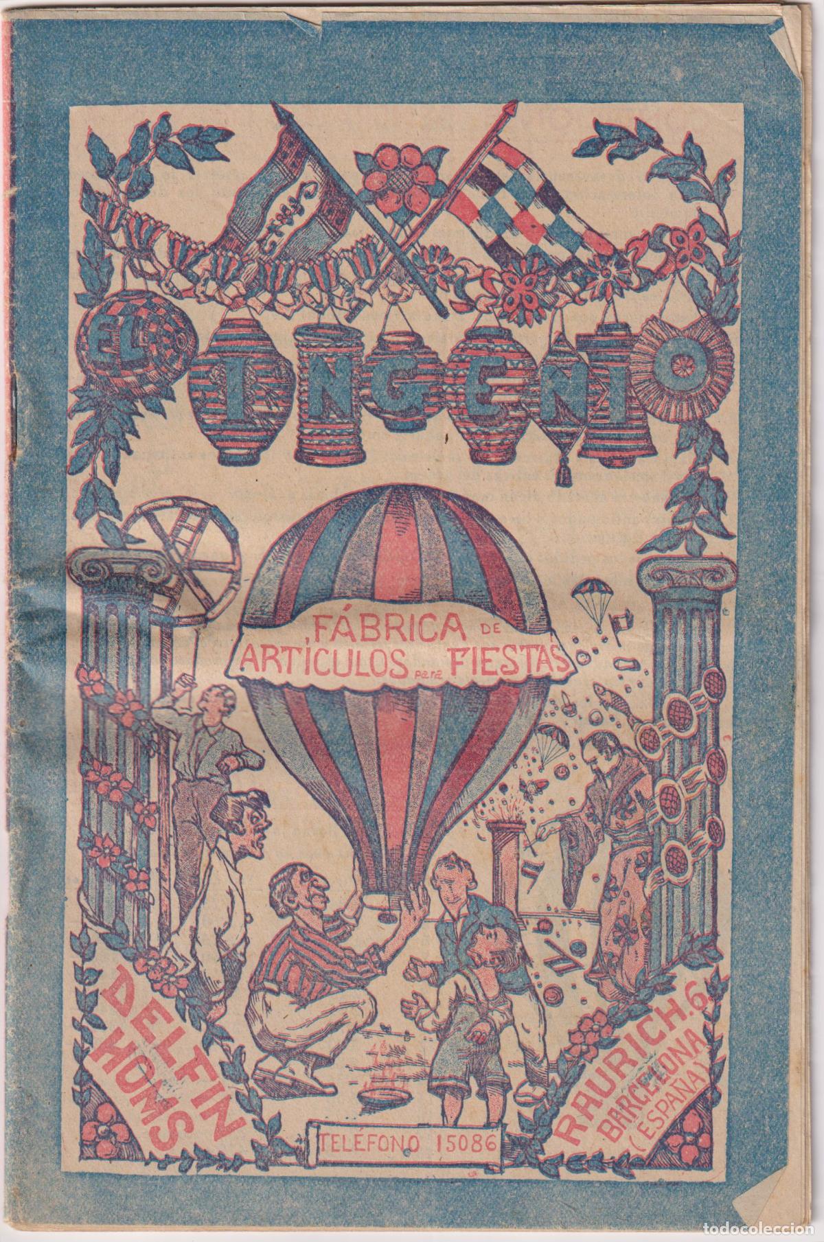 Cat&aacute;logos publicitarios: F&Aacute;BRICA ARTICULOS FIESTAS &ndash; DELFIN HOMS - RAURICHS &ndash; BARCELONA - CAT&Aacute;LOGO