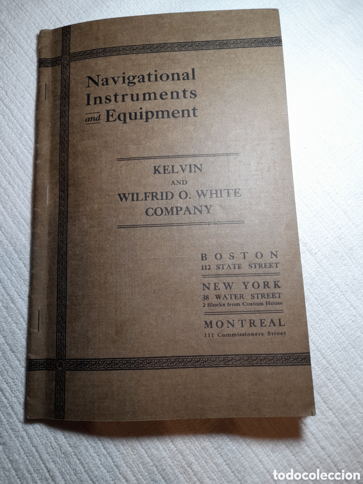 Cat&aacute;logos publicitarios: Cat&aacute;logo Navegaci&oacute;n Instrumentos y equipos Kelvin & Wilfrid O. White Company (en ingl&eacute;s)
