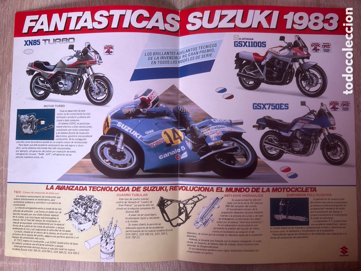 Cat&aacute;logos publicitarios: Publicidad suzuki 1983 - Foto 2