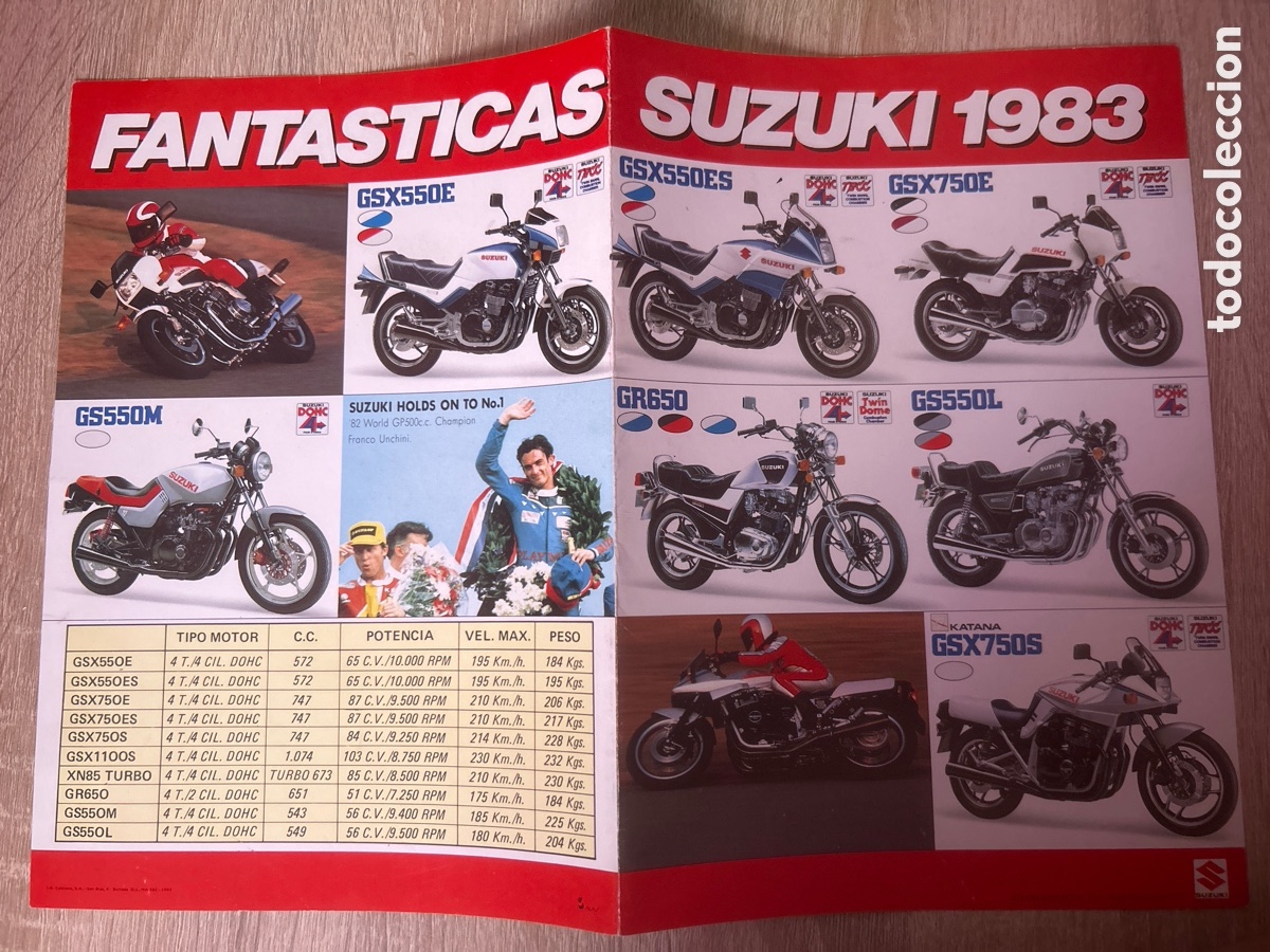 Cat&aacute;logos publicitarios: Publicidad suzuki 1983 - Foto 1