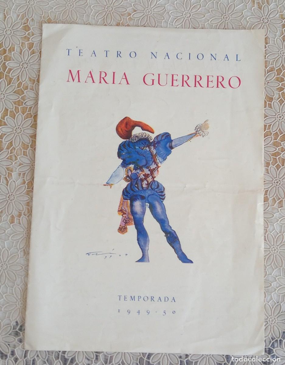 Cat&aacute;logos publicitarios: programa de teatro Mar&iacute;a Guerrero Don Juan Tenorio con dibujos de Salvador Dal&iacute;