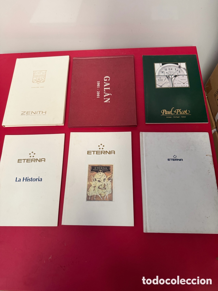 Cat&aacute;logos publicitarios: Lote 6 Cat&aacute;logos Relojer&iacute;a Lujo Zenith Gal&aacute;n Paul