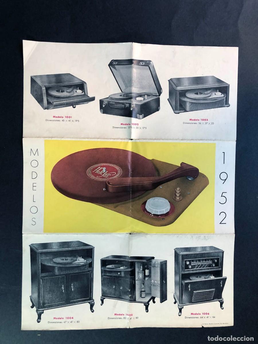 Cat&aacute;logos publicitarios: PUBLICIDAD COMERCIAL / MUEBLES TOCADISCOS A&Ntilde;O 1952 / HEKTOR FONO