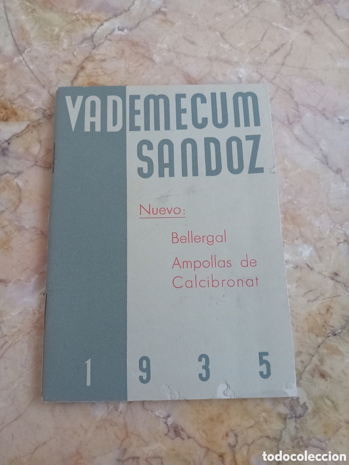 Cat&aacute;logos publicitarios: Antiguo catalogo Sandoz Vadem&eacute;cum 1935
