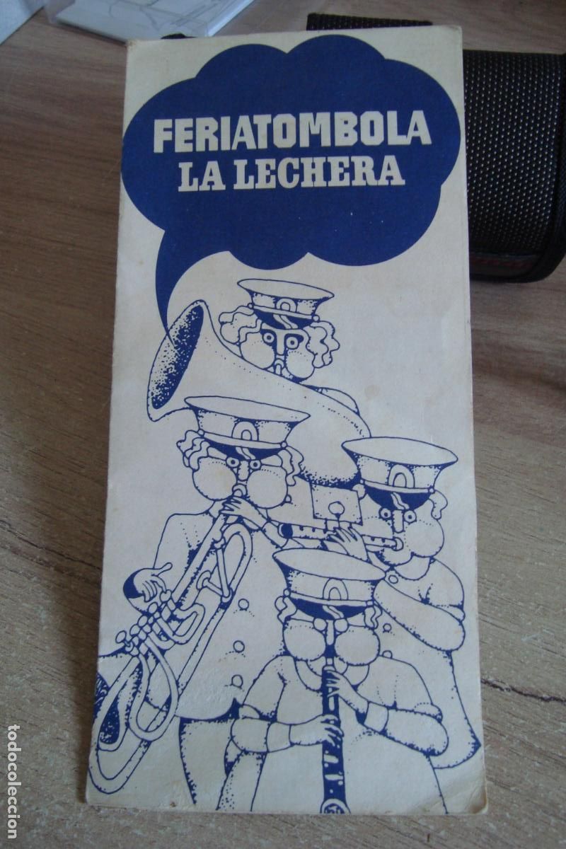 Cat&aacute;logos publicitarios: ANTIGUO TRIPTICO FERIATOMBOLA LA LECHERA. NESTLE