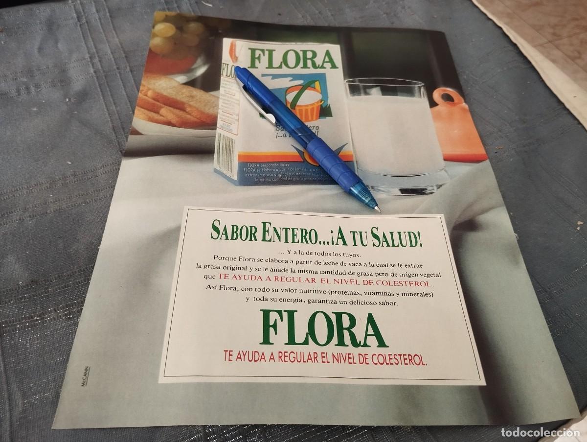 Cat&aacute;logos publicitarios: LECHE FLORA ANUNCIO PUBLICIDAD REVISTA 1991