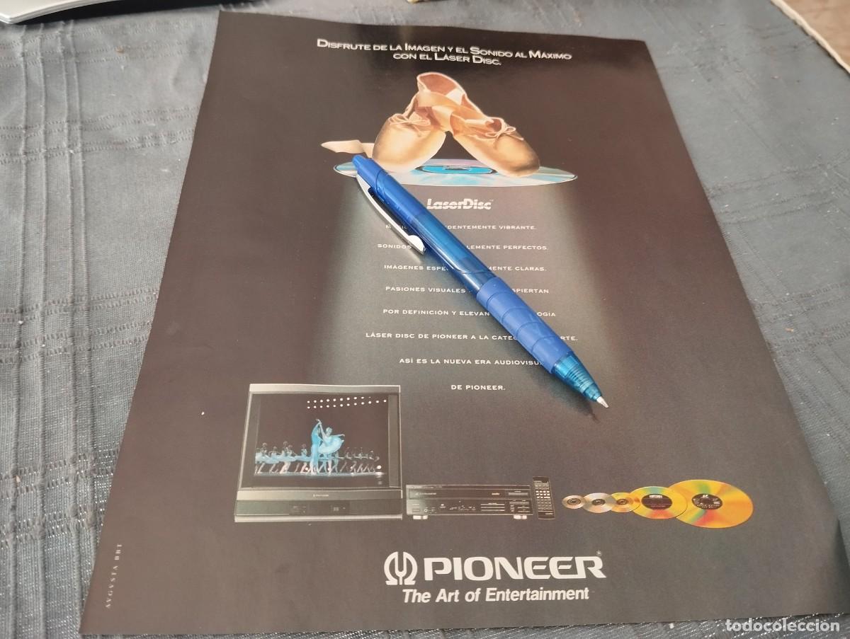 Cat&aacute;logos publicitarios: LASER DISC PIONEER ANUNCIO PUBLICIDAD REVISTA 1991
