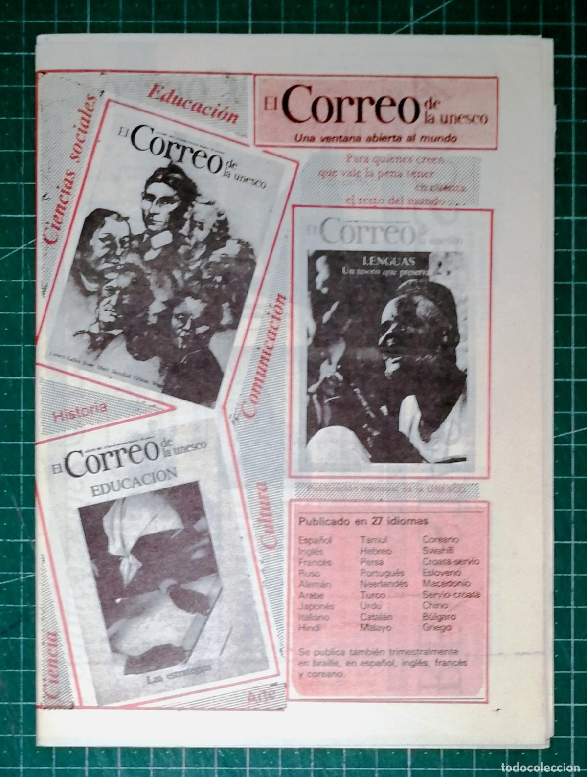 Cat&aacute;logos publicitarios: EL CORREO DE LA UNESCO : Una ventana abierta al mundo [1984]. - Ondarroa (Vizcaya) : Ediciones LIBER