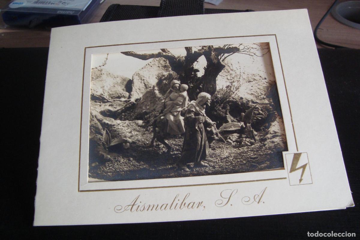 Cat&aacute;logos publicitarios: ANTIGUA TARJETA FELICITACION AISMALIBAR S.A 1956. BELEN CLUB AISMALIBAR MONTCADA