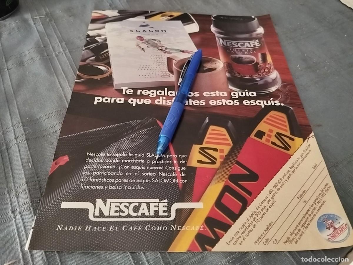 Cat&aacute;logos publicitarios: NESCAFE ANUNCIO PUBLICIDAD REVISTA 1992 BONITO PARA ENMARCAR