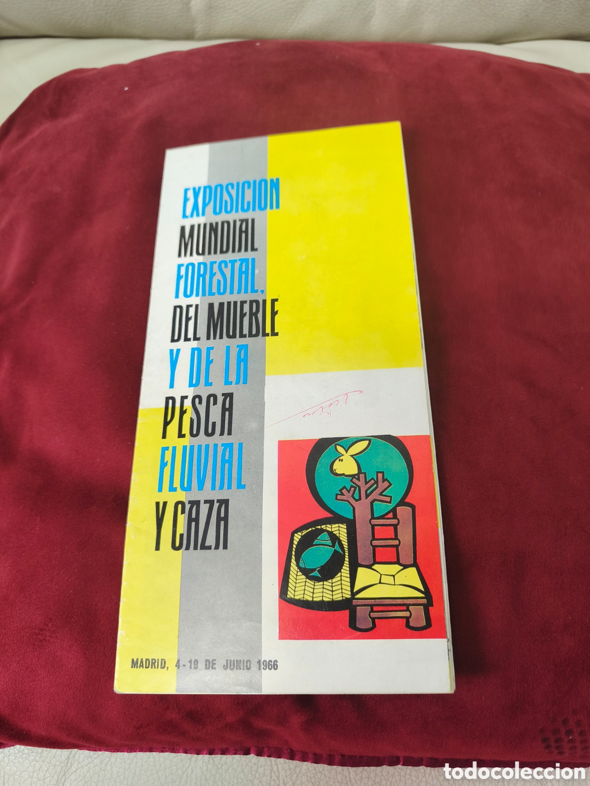 Cat&aacute;logos publicitarios: Folleto Exposici&oacute;n Mundial Forestal del mueble y de la pesca Fluvial y Caza.