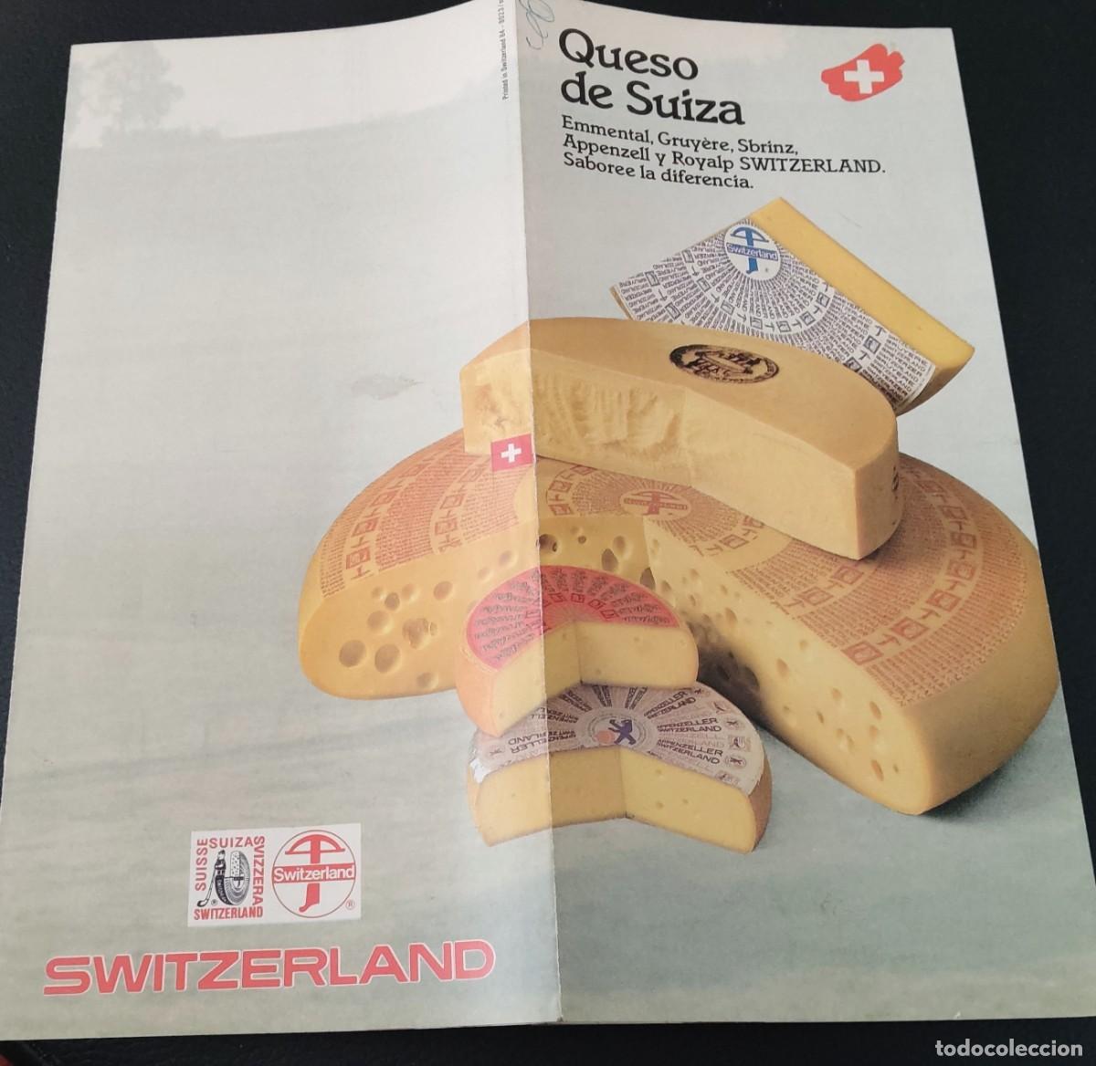 Cataloghi pubblicitari: FOLLETO TIPO ACORDE&Oacute;N QUESO DE SUIZA SWITZERLAND CON RECETAS Y TIPOS DE QUESO
