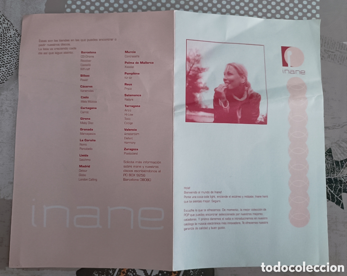 Cat&aacute;logos publicitarios: FOLLETO CATALOGO INANE SELLO MUSICAL INDIE POP ***PEDIDO MINIMO 10&euro;!!***