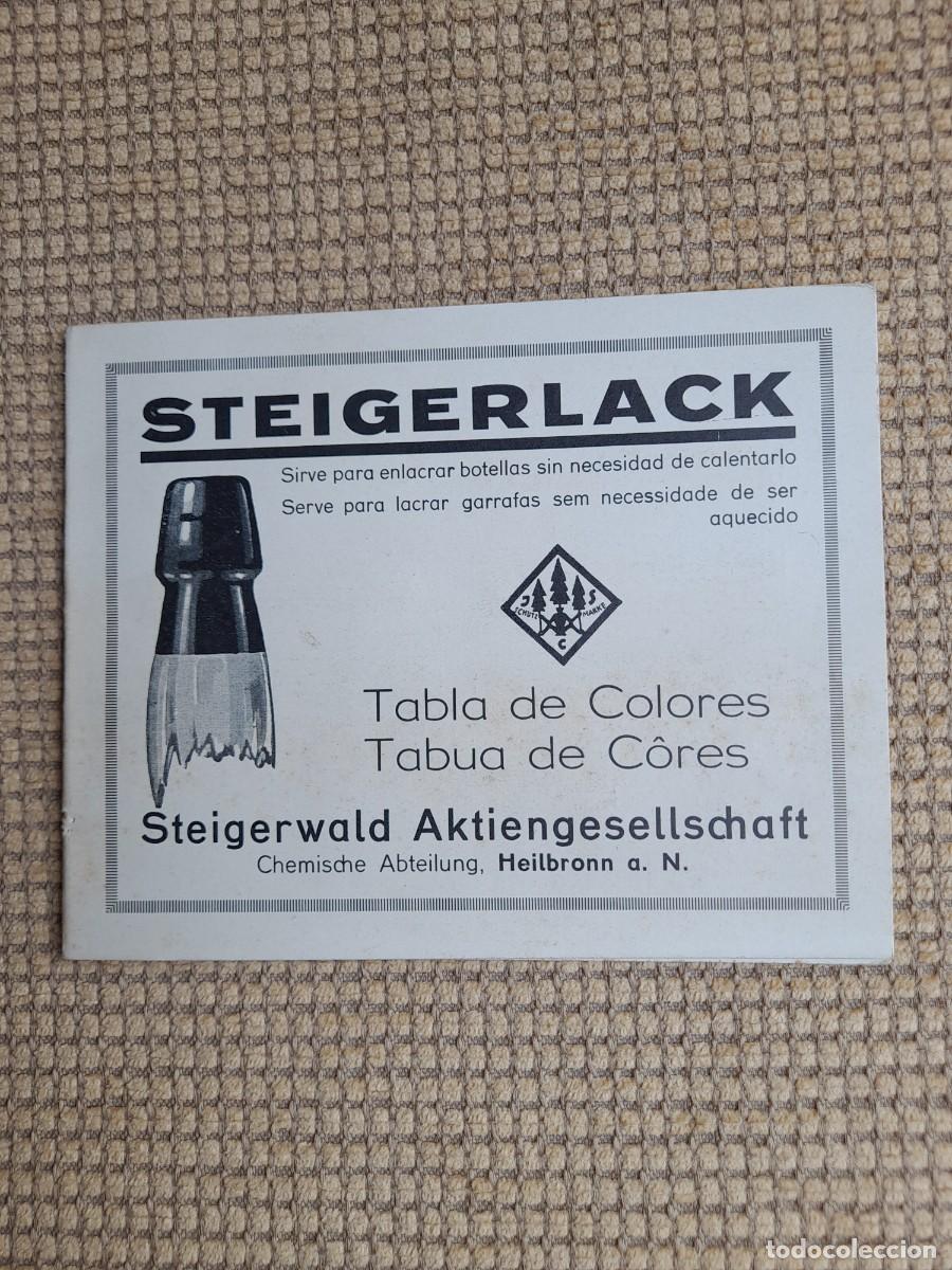 Cat&aacute;logos publicitarios: Cat&aacute;logo &rdquo;LACRE PARA BOTELLAS&rdquo; Tabla de Colores STEIGERLACK