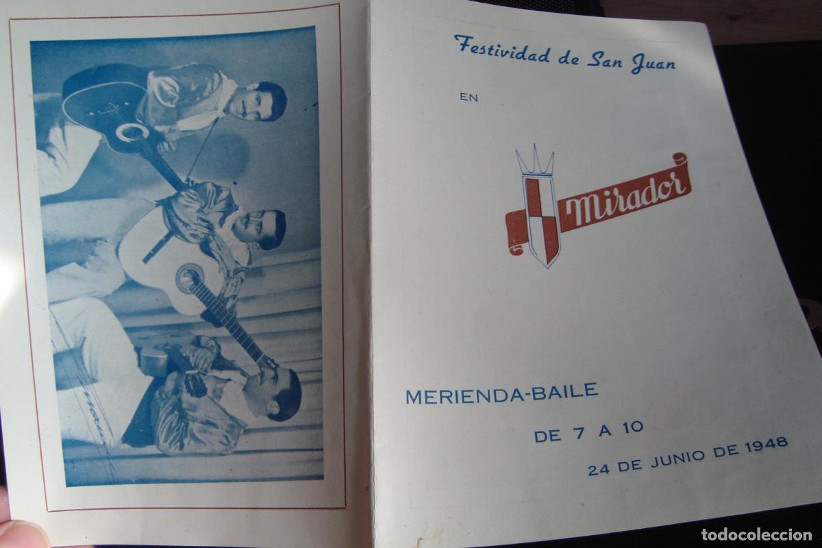 Cat&aacute;logos publicitarios: FESTIVIDAD SAN JUAN. TERRAZA MIRADOR TARRAGONA 1948. JOSE FUENTES. TRIO CREALVI. QUINTETO FONT