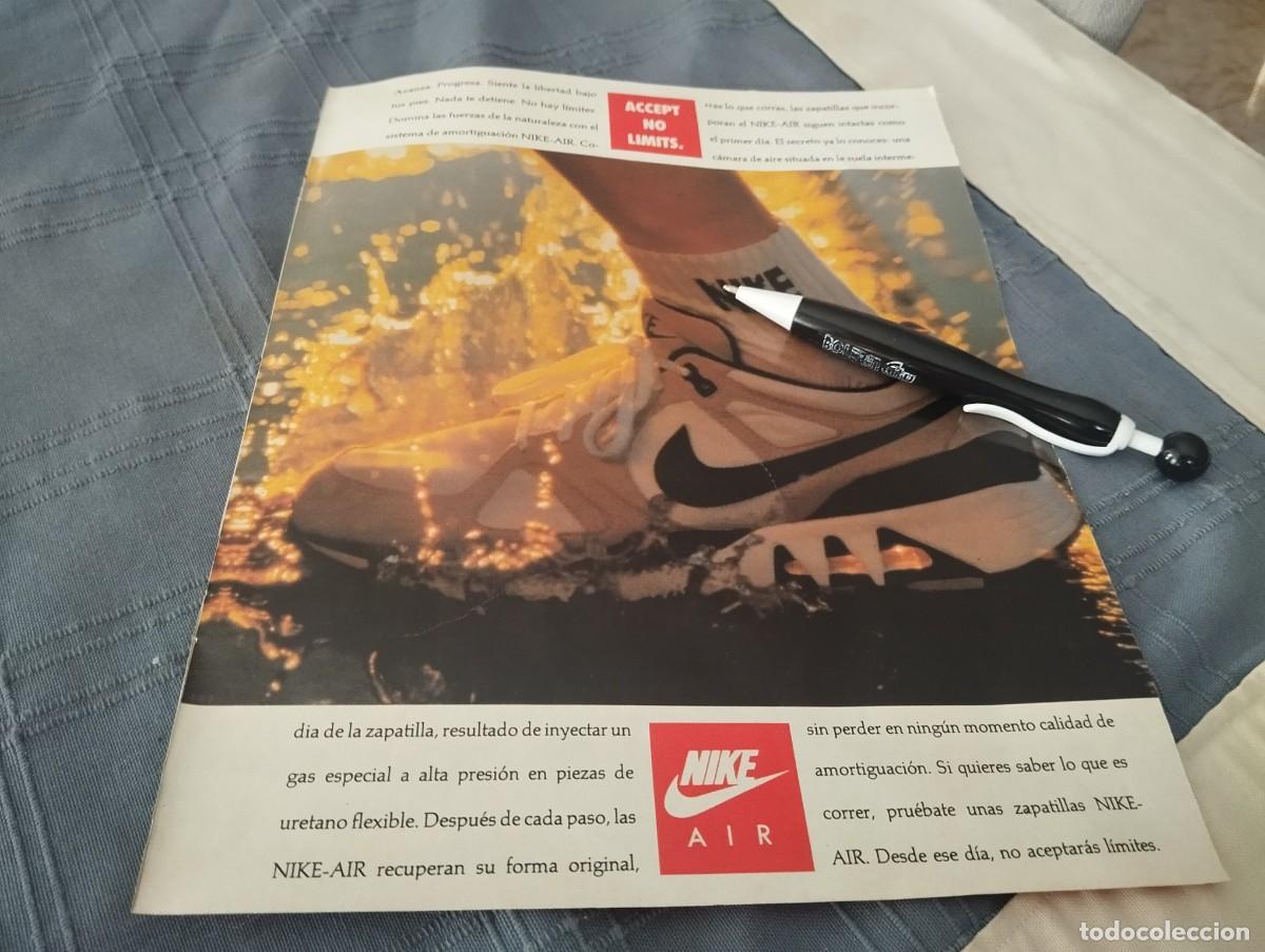 Cat&aacute;logos publicitarios: ZAPATILLAS CALZADO NIKE AIR ANUNCIO PUBLICIDAD REVISTA 1989 BONITO PARA ENMARCAR