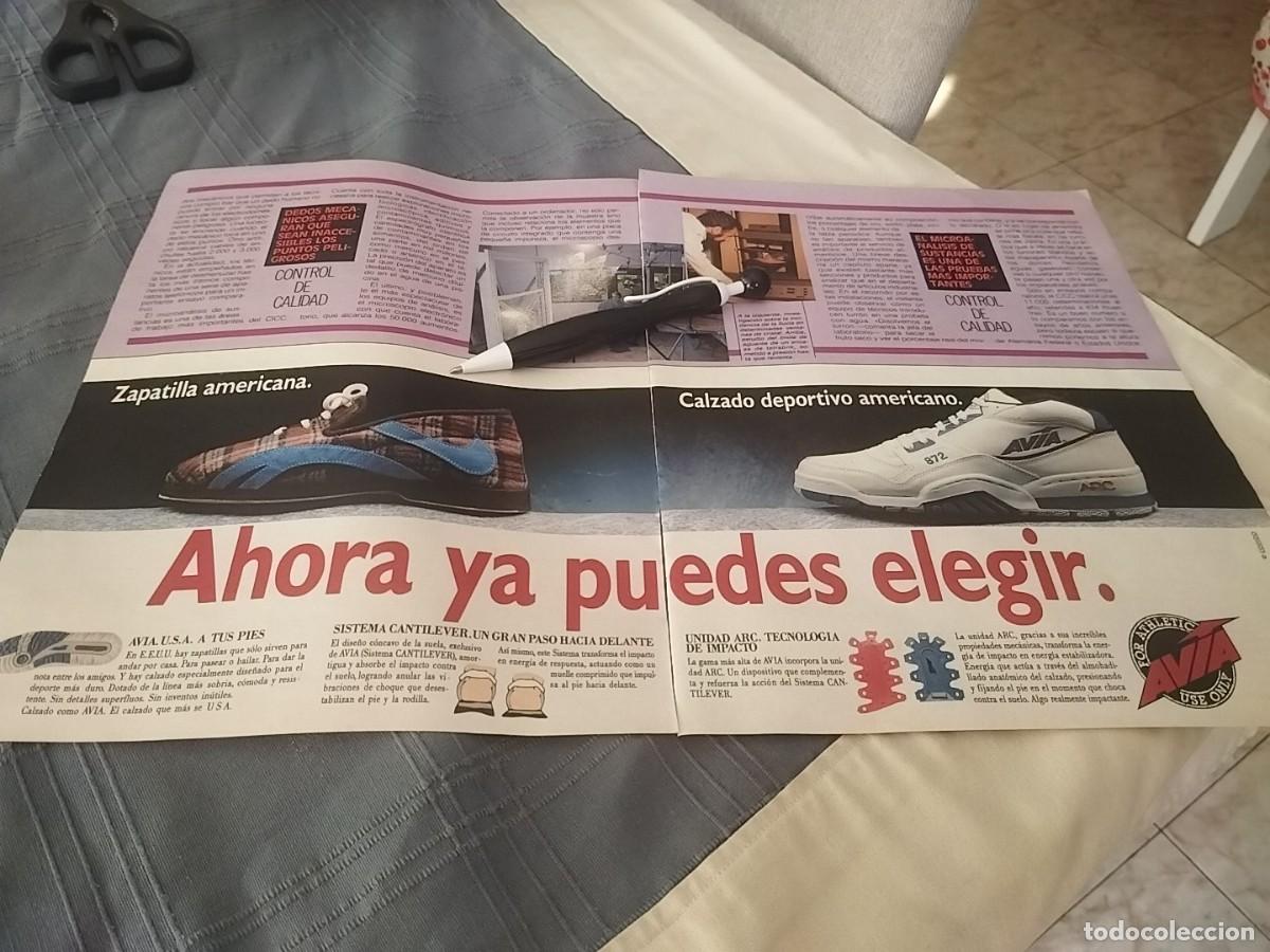 Cat&aacute;logos publicitarios: ZAPATILLAS CALZADO AVIA ANUNCIO PUBLICIDAD REVISTA 1989 BONITO PARA ENMARCAR