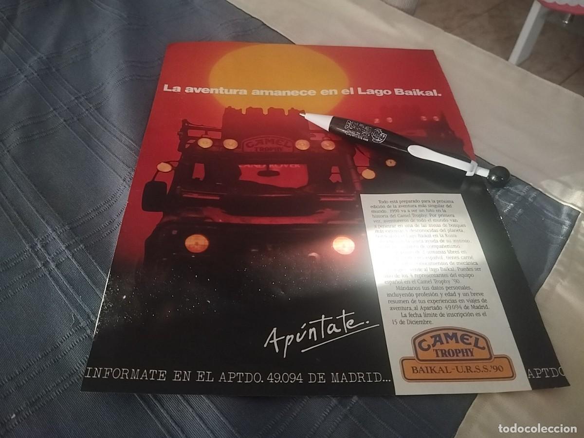 Cat&aacute;logos publicitarios: CAMEL TROPHY LAGO BAIKAL ANUNCIO PUBLICIDAD REVISTA 1989 BONITO PARA ENMARCAR