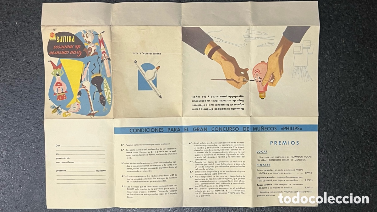 Cat&aacute;logos publicitarios: FOLLETO GRAN CONCURSO DE MU&Ntilde;ECOS PHILIPS - Foto 4