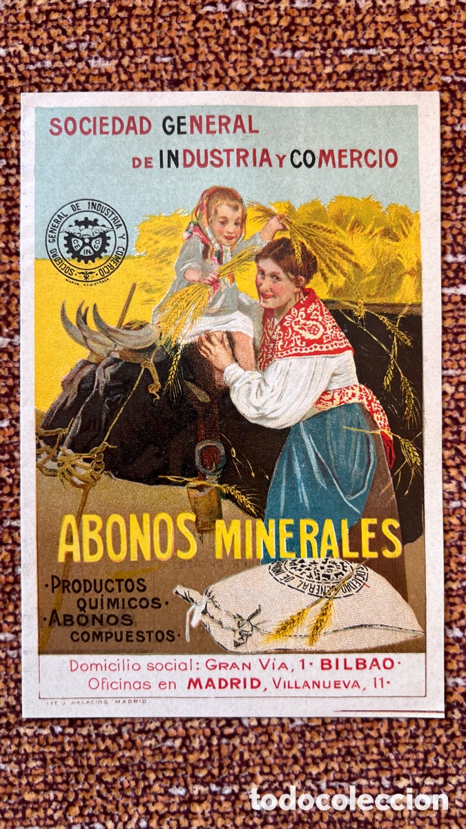 Cat&aacute;logos publicitarios: HOLA PUBLICIDAD ABONOS MINERALES REPRESENTANTE EN CALASPARRA MADRID - MURCIA
