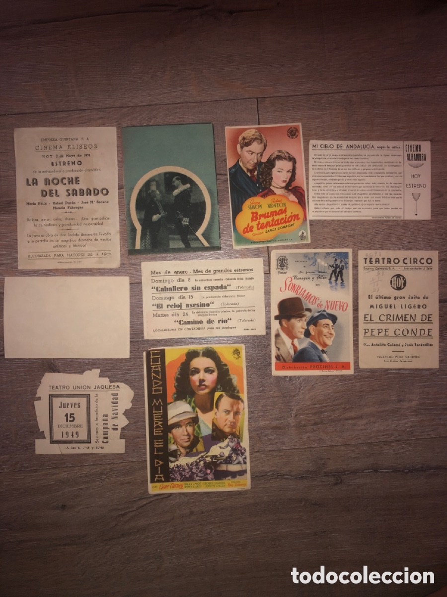 Cat&aacute;logos publicitarios: Programas de mano antiguo a&ntilde;os - Foto 4