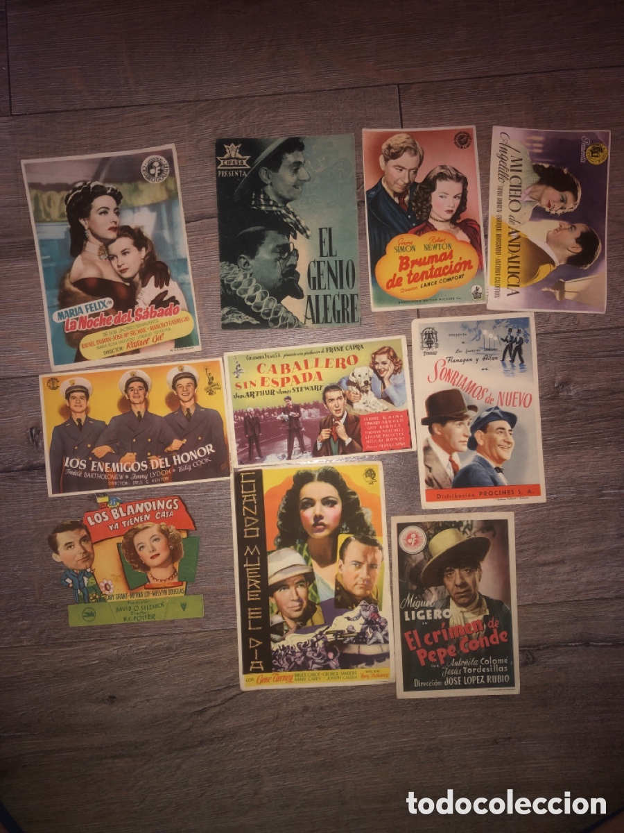 Cat&aacute;logos publicitarios: Programas de mano antiguo a&ntilde;os 30/50