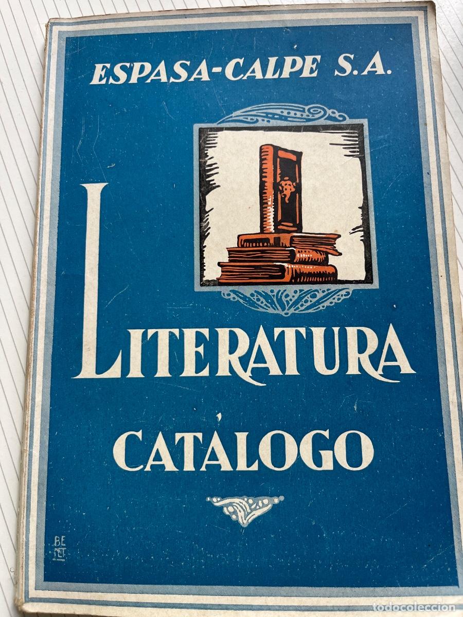 Cat&aacute;logos publicitarios: Cat&aacute;logo de Literatura de Espasa Calpe, a&ntilde;os 50