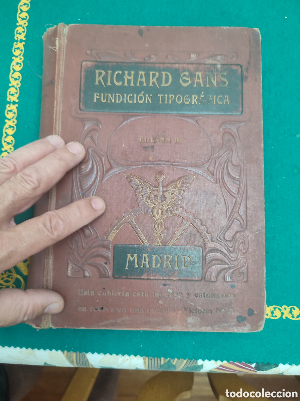 Cat&aacute;logos publicitarios: Rar&iacute;simo cat&aacute;logo fundici&oacute;n tipogr&aacute;fica Madrid 1903 imprenta