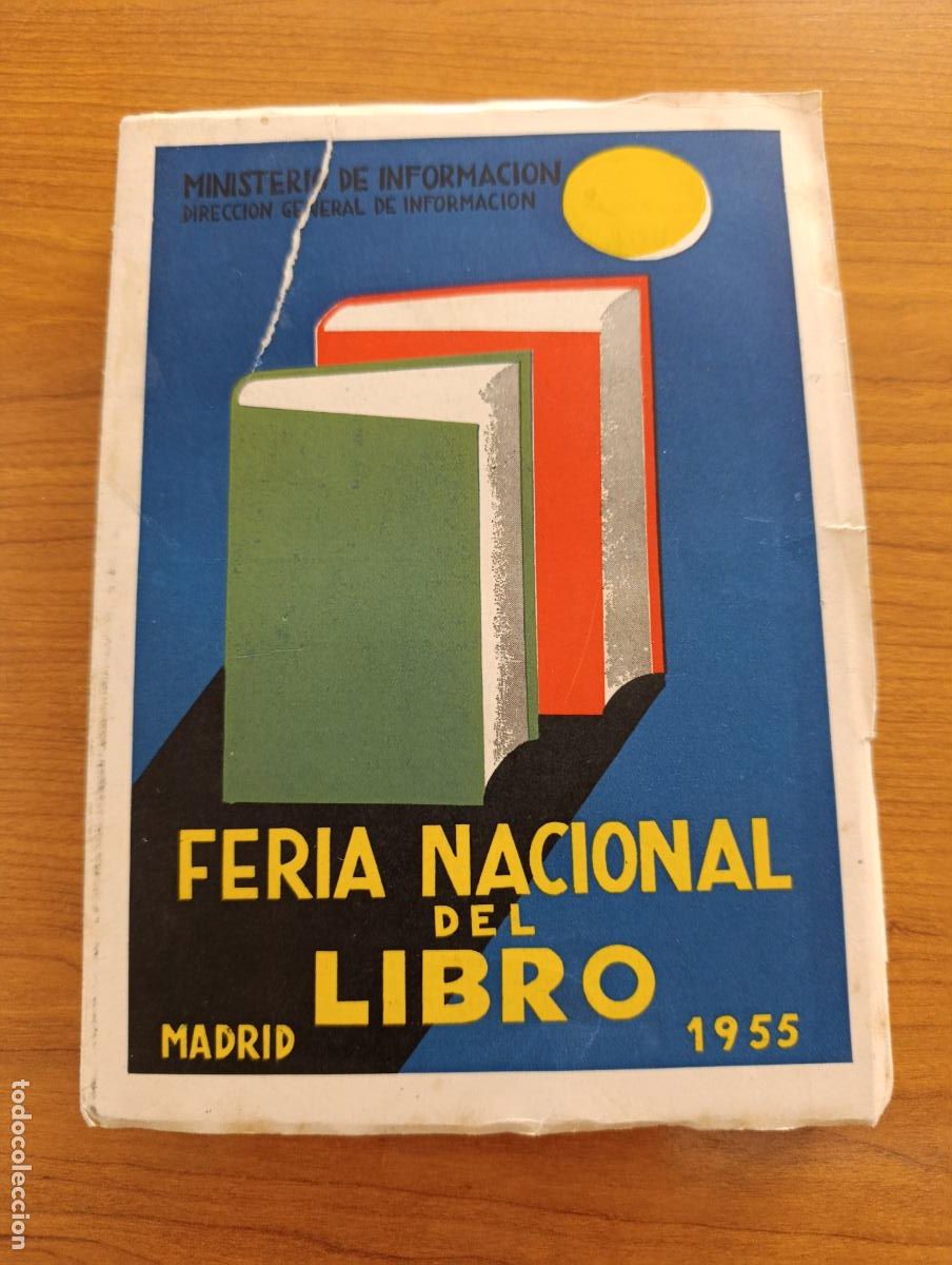 Cat&aacute;logos publicitarios: CAT&Aacute;LOGO FERIA NACIONAL DEL LIBRO 1955. MINISTERIO DE INFORMACI&Oacute;N.
