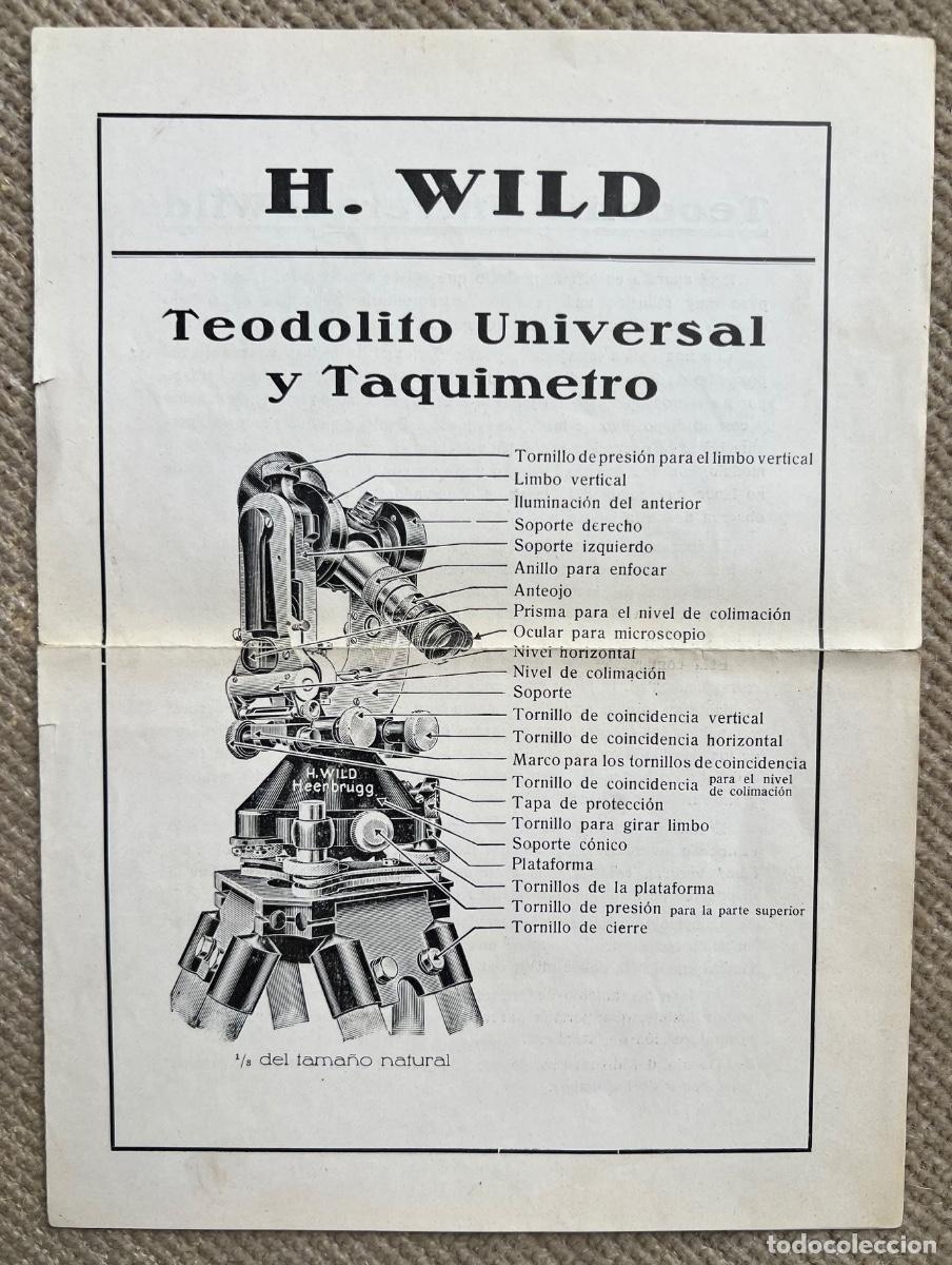 Cat&aacute;logos publicitarios: Cat&aacute;logo H. Wild - Teodolito Universal y Taqu&iacute;metro