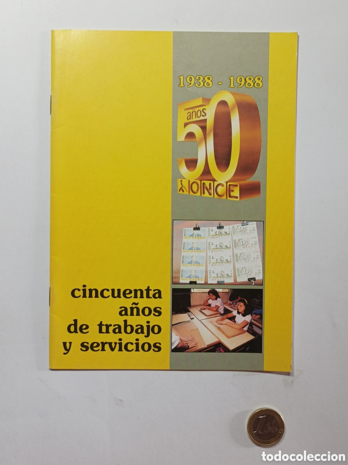 Cat&aacute;logos publicitarios: ONCE. CINCUENTA A&Ntilde;OS. FOLLETO PUBLICIDAD. 8 PAGINAS. O.N.C.E. CIEGOS.