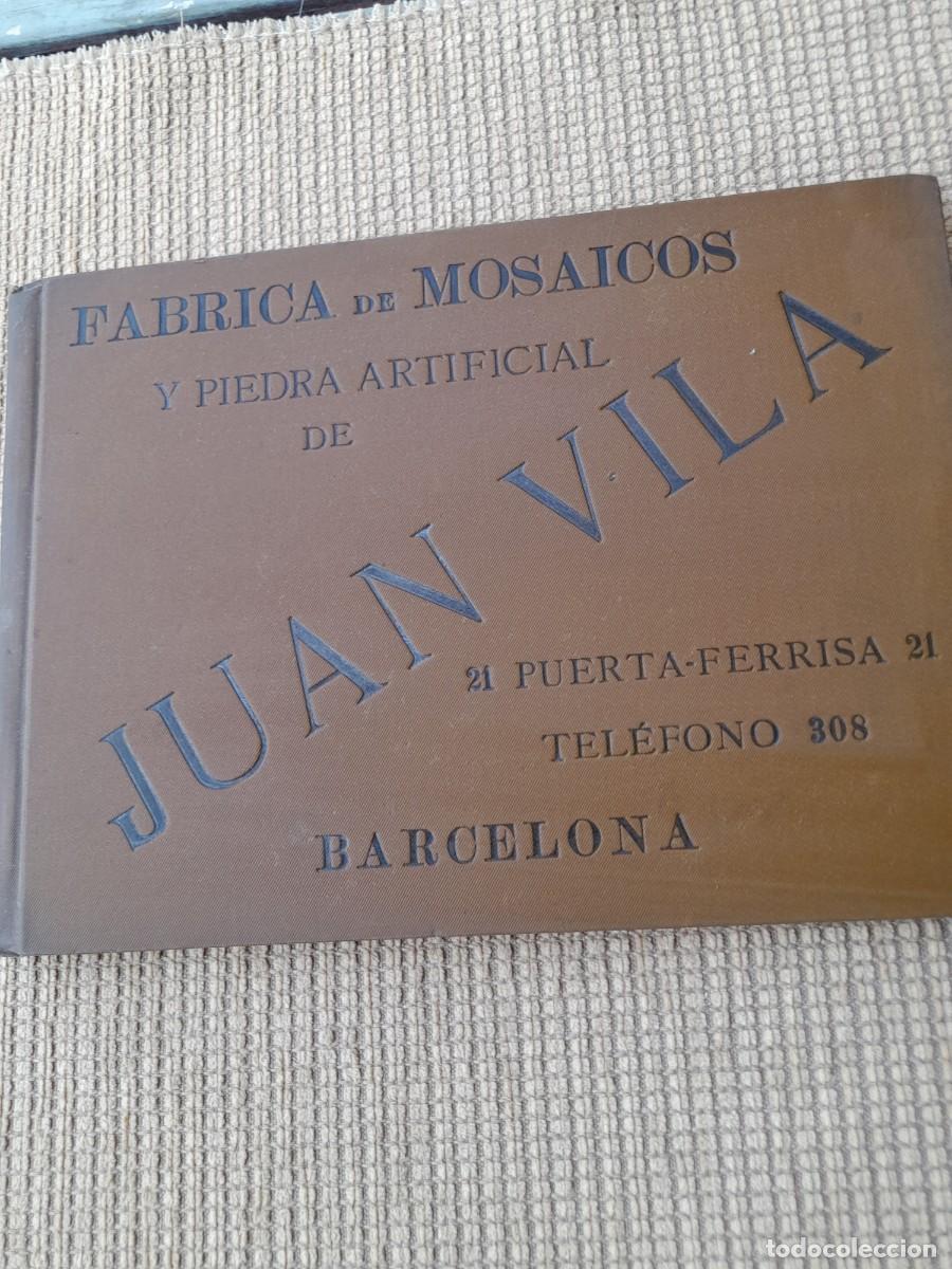 Cat&aacute;logos publicitarios: Cat&aacute;logo PIEDRA ARTIFICIAL Y MOSAICOS Aprox. 1910 Juan Vila Barcelona