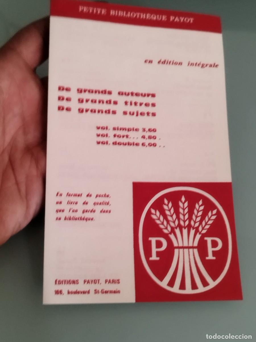 Cat&aacute;logos publicitarios: Publicidad Petite Biblioth&egrave;que Payot en Par&iacute;s que muestra precios hist&oacute;ricos en francos franceses