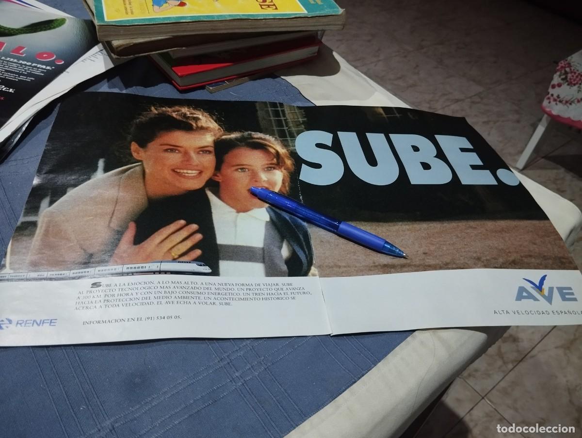 Cat&aacute;logos publicitarios: RENFE AVE ANUNCIO PUBLICIDAD REVISTA 1992 BONITO PARA ENMARCAR