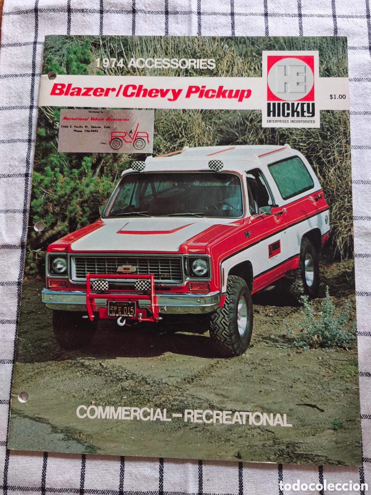 Cat&aacute;logos publicitarios: Folleo accesorios originales. Chevy. Chevrolet.1974